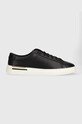 BOSS sneakersy skórzane Clint Planet friendly czarny 50502885.001