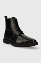 BOSS ghete de piele Larry 50503617.001 negru AW23