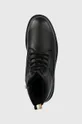 čierna Kožená obuv BOSS Adley