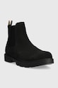 BOSS magasszárú cipő velúrból Adley 50503675.001 fekete AW23
