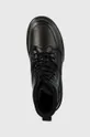 čierna Kožené členkové topánky BOSS Chanan