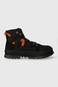Palladium buty wysokie PALLASHOCK OUTCITY skóra zamszowa czarny 08877.008.M