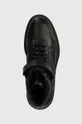 čierna Kožené členkové topánky HUGO Denzel