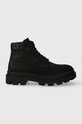 HUGO pantofi de piele intoarsa Graham casual negru 50503732.002