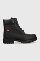 Timberland bőr bakancs 6in Premium Boot textil fekete TB0A5V4W0011