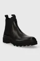 A.P.C. leather chelsea boots black
