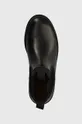 black A.P.C. leather chelsea boots