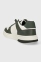 Obuwie Tommy Jeans sneakersy skórzane TJM LEATHER CUPSOLE 2.0 EM0EM01283 zielony