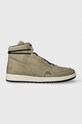 A-COLD-WALL* sneakersy zamszowe LUOL HI TOP wysoka zielony ACWUF085A