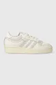 gray adidas Originals leather sneakers Rivalry 86 Low Men’s
