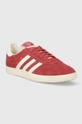 Semišové sneakers boty adidas Originals Gazelle červená