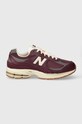 New Balance sneakers din piele 2002 textil burgundia M2002RVH