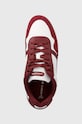 Δερμάτινα αθλητικά παπούτσια Lacoste Graphic Print T-Clip μπορντό 46SMA0070