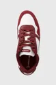 μπορντό Δερμάτινα αθλητικά παπούτσια Lacoste Graphic Print T-Clip