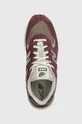 maroon New Balance sneakers 580