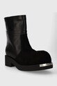 Кожаные ботинки MM6 Maison Margiela Ankle Boot S66WU0109 чёрный AW23