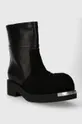 MM6 Maison Margiela leather shoes Ankle Boot black