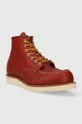 Red Wing leather shoes 6-INCH Classic Moc Toe red