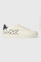 Michael Kors sneakers din piele Keating mic de statură bej 42R4KEFS6L.407