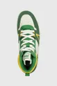 zöld Lacoste bőr sportcipő L001 Leather Colorblock High-Top