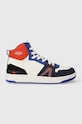 Lacoste sneakers in pelle L001 Leather Colorblock High-Top pelle fiore multicolore 45SMA0027