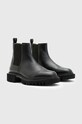 Δερμάτινα κλειστά παπούτσια AllSaints Vince MF555Z μαύρο AW23