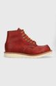 Kožená obuv Red Wing Moc Toe nezateplené červená 8864.moc