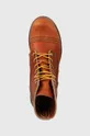 brown Red Wing leather shoes Iron Ranger Traction Tred