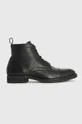 μαύρο Δερμάτινα παπούτσια AllSaints Drago Boot Ανδρικά