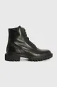 μαύρο Δερμάτινα παπούτσια AllSaints Vaughan Boot Ανδρικά