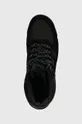 black New Balance suede sneakers