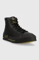 Πάνινα παπούτσια EA7 Emporio Armani μαύρο