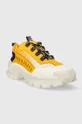 Δερμάτινα αθλητικά παπούτσια Caterpillar INTRUDER κίτρινο