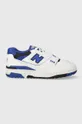 white New Balance leather sneakers BB550SN1 Unisex