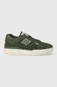 Tenisky New Balance BB550PHB semišová koža zelená BB550PHB