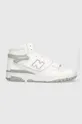 white New Balance leather sneakers BB650RVW Unisex