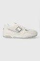 white New Balance leather sneakers BB550PRB Unisex