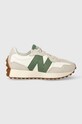 Δερμάτινα αθλητικά παπούτσια New Balance U327LX δέρμα σαμουά λευκό U327LX