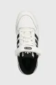 white adidas Originals leather sneakers