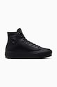 Високи кецове Converse Chuck Taylor All Star City Trek гладка кожа черен A04481C