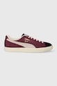 Замшеві кросівки Puma Clyde OG пласка бордо 39196206