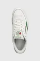 white Reebok leather sneakers