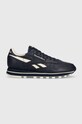 Kožené tenisky Reebok CLASSIC LEATHER plochá tmavomodrá IF0545.100033725
