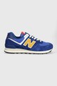 New Balance sneakers 574 textil albastru U574HBG