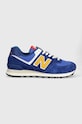 New Balance sneakersy 574 tekstylny niebieski U574HBG