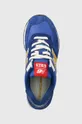 blue New Balance sneakers 574