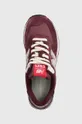 maroon New Balance sneakers 574