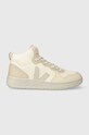 Veja sneakersy skórzane V-15 płaska beżowy VQ0503451