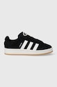 Велурени маратонки adidas Originals Campus0s равна черен HQ6638