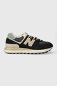 New Balance 574 Legacy Black Tan Green textile black U574LGFB